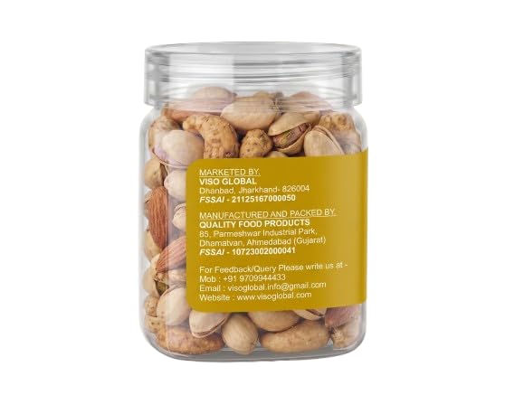 Premium Mixed Nuts – Simply Oven Roasted Trail Mix | Crunchy & Healthy Snack | Almonds, Cashews, & Pistachios | Natural & Nutritious (250 Gm Box)