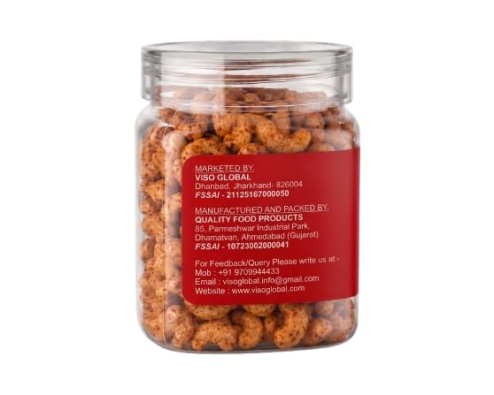 Butter Chilly Cashews | Simply Oven Roasted Kaju | Spicy & Crunchy Flavoured Cashew Nuts | Ready to Eat Snack | Vegetarian