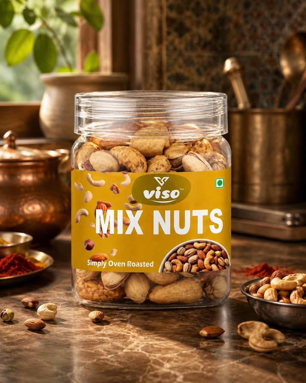 Premium Mixed Nuts – Simply Oven Roasted Trail Mix | Crunchy & Healthy Snack | Almonds, Cashews, & Pistachios | Natural & Nutritious (250 Gm Box)