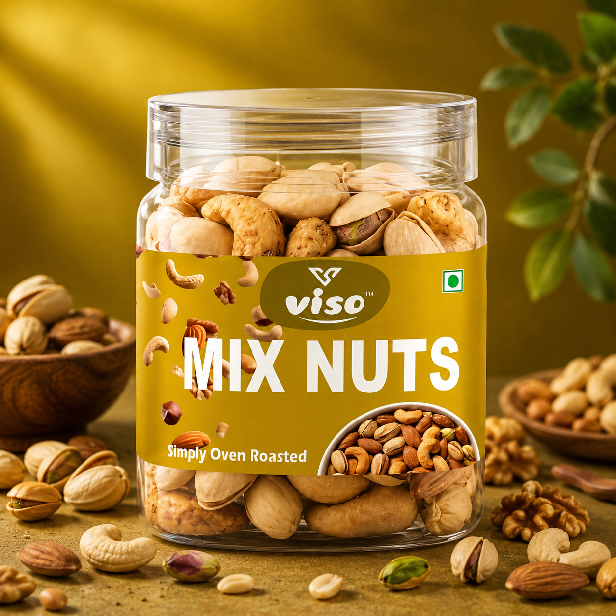 Premium Mixed Nuts – Simply Oven Roasted Trail Mix | Crunchy & Healthy Snack | Almonds, Cashews, & Pistachios | Natural & Nutritious (250 Gm Box)